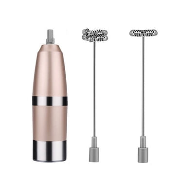 XZNGL Durable Stainless Steel Electric Handheld Milk Frother, Black