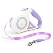 MesaSe Hand Dog Leash Dog Running Leash Reusable Automatic Stretch Retractable Dog Training Leash with LED Light Night Safety Dog Leash Dog Supplies