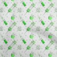 thumbnail image 1 of oneOone Tissu Polyester Lycra Vert Ciseaux Matériel de Robe Tissu Imprimé Tissu au Mètre 56 Pouces de Large, 1 of 5
