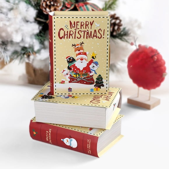 Qiulaii 10pcs Christmas Candy Box Gift Set, Festive Holiday Treat Favor Bags, Sturdy Paper Carton with Decorative Design, Party Supplies for Snacks & Gifts