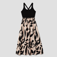 thumbnail image 3 of PatPat Family Matching Cross Back Floral Strap Dress and Colorblock Top Sets, 3 of 7
