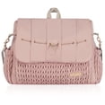 thumbnail image 1 of Hannah & Sophia Belle Convertible Diaper Backpack & Messenger Bag, Rose Pink, 1 of 11