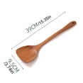 thumbnail image 3 of Oleegame 2PC Kitchen Utensils Set Kitchenware Cooking Spatula Wooden Spatula Household Stir Fry Spatula Non Stick Pan Baking Tools Cooking Wood Wooden Turner Kitchen Utensils Spatula Yellow, 3 of 9