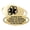 Black | Laser Engraving, variant on MedicEngraved Yellow Gold Stainless Steel Custom Medical Alert Bracelet - 5mm Figaro Link