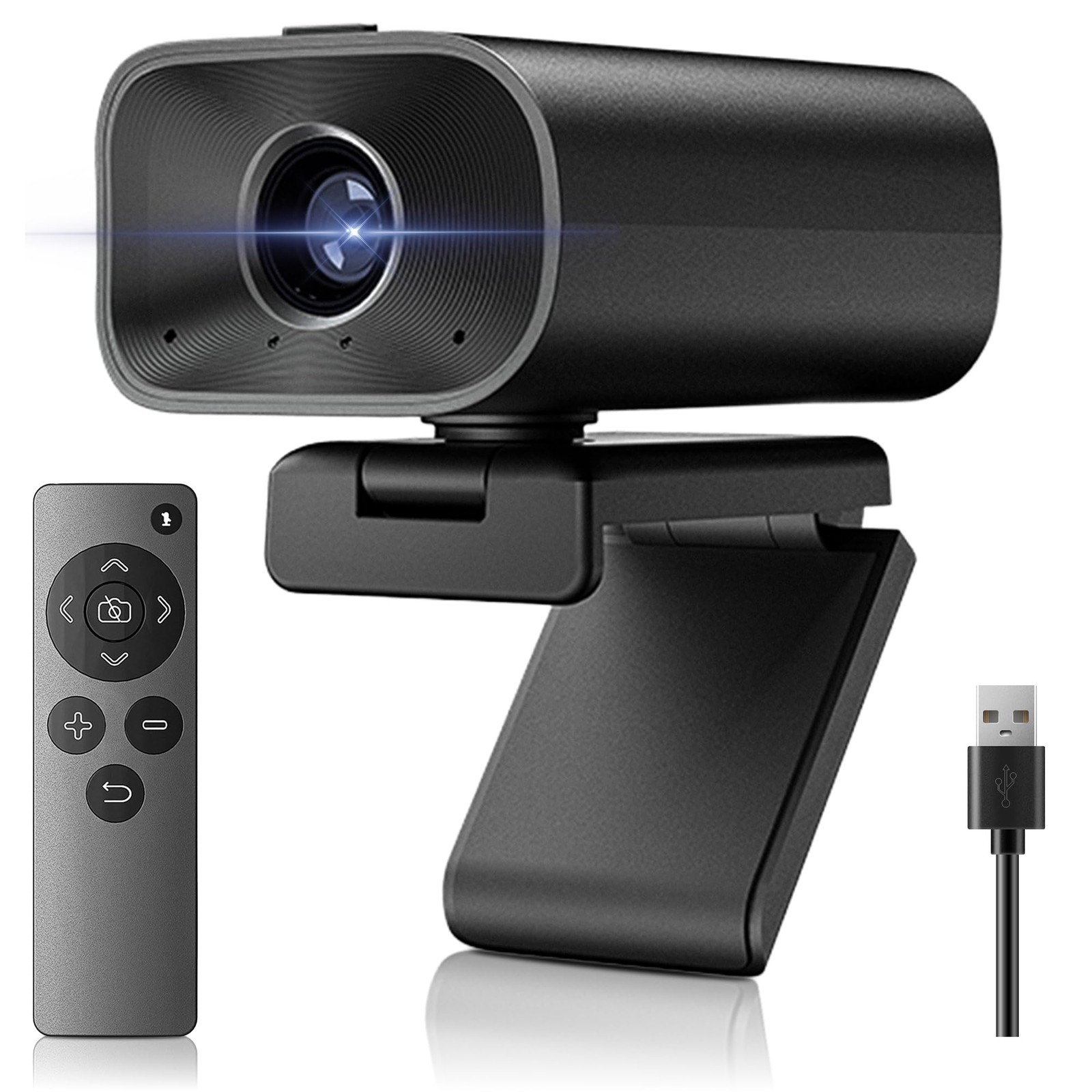 Webcam with 5W Speaker and Microphones for PC,Computer USB Camera 5X Digital ...