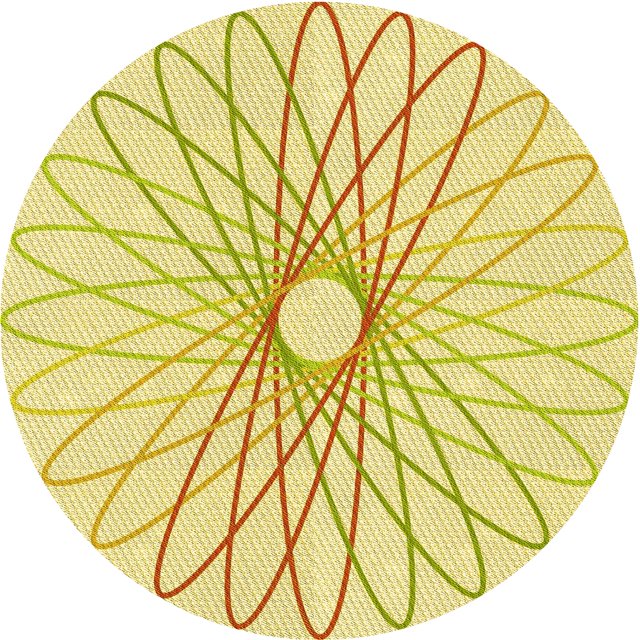 Ahgly Company Tapis Rond Lavable en Machine Intérieur Transitionnel Jaune, 6 Pieds Rond