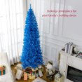 thumbnail image 4 of HOMCOM 7FT Artificial Christmas Tree with Automatic Open for Home Blue, 4 of 10