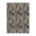 thumbnail image 1 of Mainstays Modern Indoor Taupe, Gray and Brown Geometric Block Rug, 3' x 4', Machine Washable, Non-Skid Backing, 1 of 5