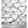 thumbnail image 1 of Soimoi Cotton Poplin Fabric Pug Dog Print Fabric by The Yard 56 Inch Wide, 1 of 3