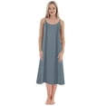 thumbnail image 1 of Women Plus Size Petticoat Nightdresses Solid Color Loose Slimming Long, 1 of 3