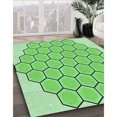 thumbnail image 3 of Ahgly Company Machine Washable Indoor Square Transitional Green Area Rugs, 8' Square, 3 of 7