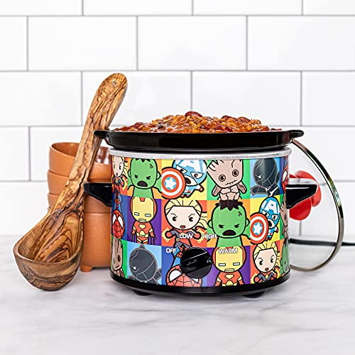Uncanny Brands Marvel Avengers Kawaii 2qt Slow cooker- cook With Your Favorite Avengers