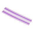 thumbnail image 4 of Binding Strip, PP Plastic 65 Sheet Holdable 10 Pcs Binding Comb Wear Resistant Cuttable  For Loose Leaf Paper Purple, 4 of 8