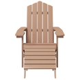 thumbnail image 2 of vidaXL Chaises Adirondack de Patio 2 Pcs avec Repose-Pieds HDPE Brun, 2 of 3