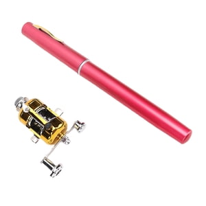 Stylo de pêche, haute résistance Pocket de pêche léger avec bobine, compact pour les voyages