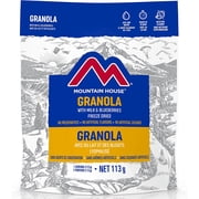 Mountain House Granola with Milk and Blueberries Pouch | Freeze Dried Backpacking & Camping Food | Survival & Emergency Food | Breakfast Meal | Easy to Prepare | Delicious and Nutritious | 6 Pouch