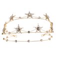 thumbnail image 1 of EeaseCA Alloy Stars Goddess Crown Headband Bridal Headpiece Tiara Wedding Accessory, 1 of 8