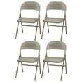 thumbnail image 1 of MECO Sudden Comfort Ensemble de Chaises Pliantes Tout en Acier, Dentelle Chicorée (Ensemble de 4), 1 of 3