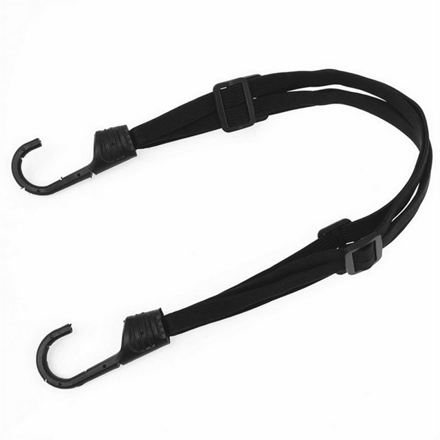 Cordes de Casque Élastiques Sangle de corde élastique Lanières de Caisse Rétractante NOIR STABLE pour la Moto
