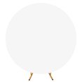thumbnail image 1 of BeesClover Round Arch Backdrop Cover 6ft/6.5ft/7.2ft Wrinkle Resistant Machine Washable for Wedding Birthday Baby Shower Decorations, 1 of 7