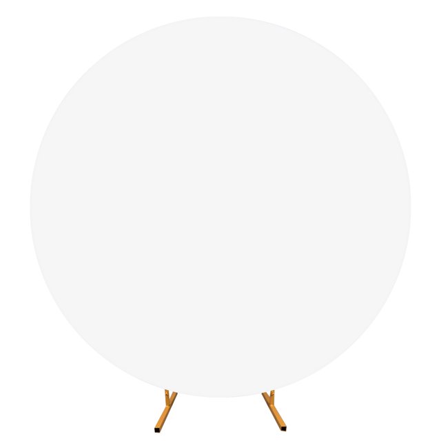 BeesClover Round Arch Backdrop Cover 6ft/6.5ft/7.2ft Wrinkle Resistant Machine Washable for Wedding Birthday Baby Shower Decorations