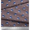 thumbnail image 3 of Soimoi Georgette Viscose Fabric Whale Ocean Print Fabric by Yard 42 Inch Wide, 3 of 3