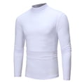 thumbnail image 2 of CEHVOM Nouvelle Chemise de Base pour Hommes à Col Montant Automne et Hiver, 2 of 6