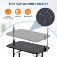 thumbnail image 2 of 46" Dog Grooming Table, Foldable Pet Grooming Table for Dogs at Home with Height Adjustable Arms, Noose, Mesh Tray, 330LBS Static Weight Capacity, Trimming Drying Table for Small/Large Dogs, 2 of 9