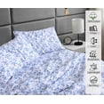 thumbnail image 3 of Ruvanti 100% Cotton Sheets - Crispy Cooling Percale Sheets For Full Size Bed, Breathable & Durable Full Sheet Set, 16 Inches Deep Pocket Bed Sheets, Dandelion Field, 4 Pieces, 3 of 5