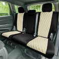 thumbnail image 2 of For 2011–2021 Jeep Grand Cherokee FH Group Neoprene Waterproof Custom Fit Car Seat Covers - Rear Beige, 2 of 5