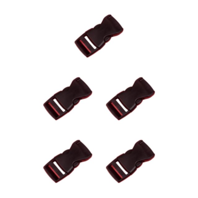 ZheElen 10pcs/set High Compatibility Buckle Strap For Convenient And Secure Fastening ABS Clasp Belt Buckles Release Buckle black 5Set
