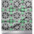 thumbnail image 3 of Soimoi Poly Georgette Fabric Mandala Kaleidoscope Print Fabric by The Yard 52 Inch Wide, 3 of 3