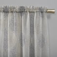 thumbnail image 4 of Mainstays Medallion Sheer Voile Window Curtains Panel Pair, 4 of 5