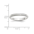 thumbnail image 2 of Sterling Silver 3mm Half Round Milgrain Size 4.5 Band, 2 of 2