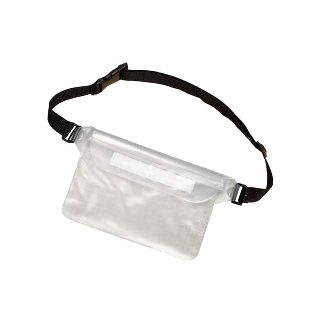 ziyahi Pochette de Natation Imperméable avec Sangle de Taille Réglable Blanche