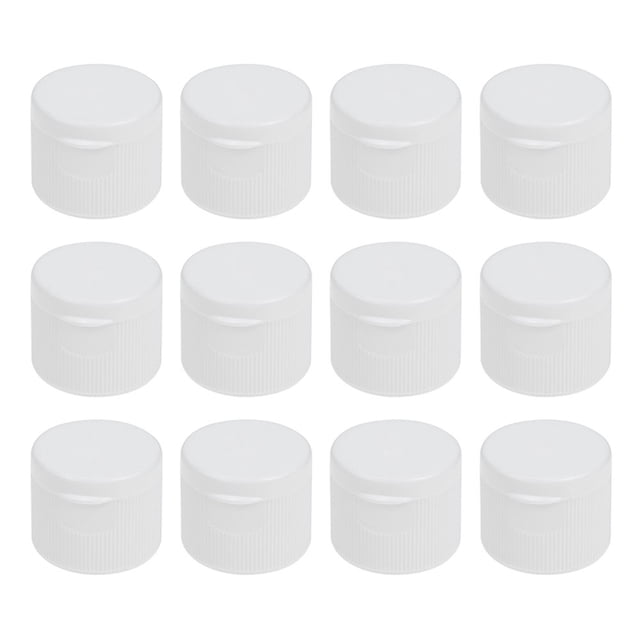 Bamboohart 40 Pcs Mini Bottles with Lids Big Water Straw Sports Cap