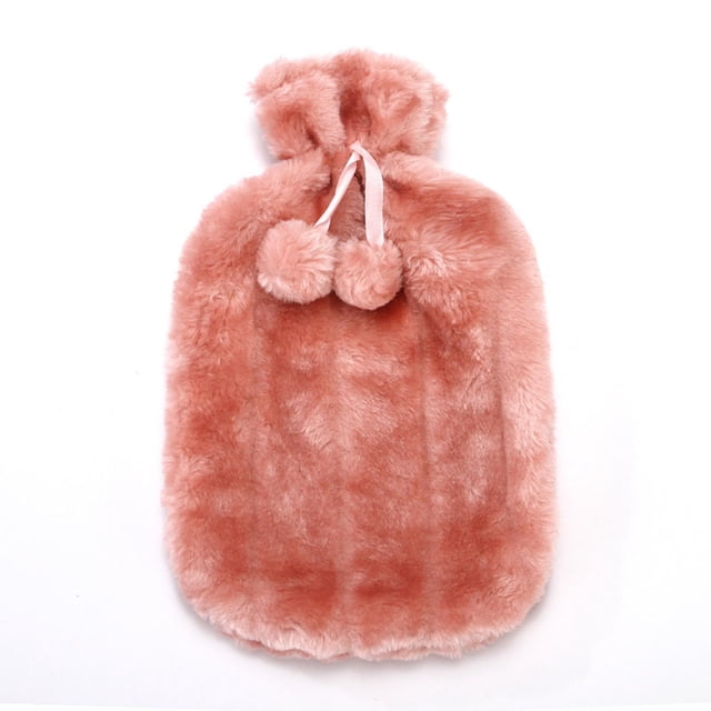 Dvkptbk Hot Water Bottle Covers 2L Hot Water Bottle Faux Fleece Cloth Cover Thermotherapy Fresh-keeping Cover Hot Warming Cold Protection Removable Hot Water Bottle Covers