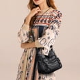 thumbnail image 3 of Vaidha Zipper Crossbody Bag With Wide Shoulder Strap Phone Wallet, Shoulder Purse, Multiple Zipper Pockets., 3 of 7