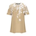 thumbnail image 4 of Birdeem Womens Round Neck Fashionable Casual Short Sleeved Spring/Summer Top, 4 of 12