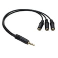thumbnail image 1 of 3.5mm 1 To 3 Splitter Cable 30cm 1/8 Inch Male To 3 Stereo Female Jack Socket Headphone Splitter Audio Cable, 1 of 6