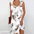 thumbnail image 4 of Wyzesi Chandails de Noël Femmes C Mode Uni Décontracté Ample Sans Manches Col en V Bouton Métallique Robe Chandail Chandails Maxi Plus Chandails d'Automne Femmes, 4 of 6