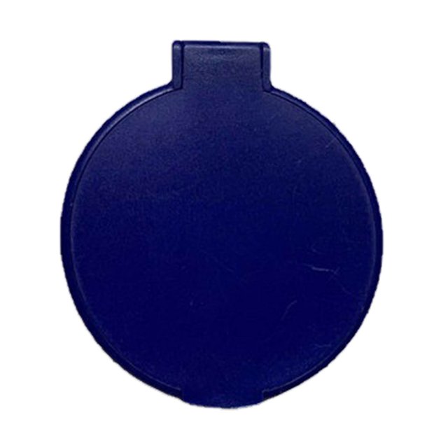 Compact Cosmetic Pocket Mirror, Single Sided Folding Circular Mirror Free Rotation Plastic for Office White,Red,Blue,Black