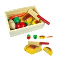 thumbnail image 3 of Plastic Cutting Fruit Vegetable Bread Cutting Food Set Kids Role Play Toy Gift, 3 of 8