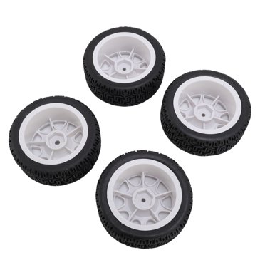 Rc 4 Pcs Pneus de Rallye Rc Compatibles avec TT01 XV02 70mm Échelle 1:10 Plastique Nylon Pneu de Moyeu de Roue de Voiture Rc