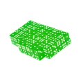 thumbnail image 1 of 100 x Translucent 16mm Six Sided Spot Dice Game Board Dice RPG Games Green, 1 of 9