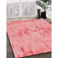 thumbnail image 3 of Ahgly Tapis d'Intérieur Lavable en Machine Carré Transitionnel Rose Pastel, 3 Pieds Carré, 3 of 7