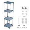 thumbnail image 4 of Kitchen Organizers and Storage On Clearance Storage Cart For Laundry Room Organization, 4 Tier Shelving Unit Utility Cart Storage Rack For Kitchen Bathroom Laundry Narrow Places, 4 of 8