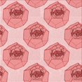 thumbnail image 1 of Ahgly Tapis d'Intérieur Lavable en Machine Carré Transitionnel Rose, 7 Pieds Carré, 1 of 7