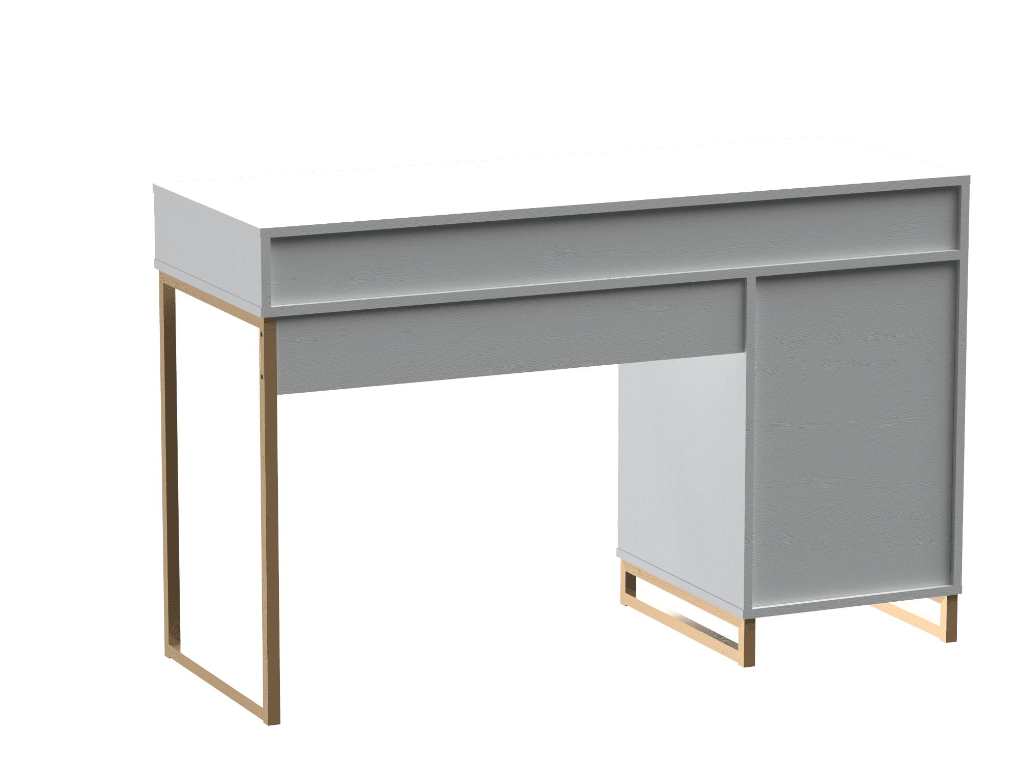 Mainstays Bureau d’écriture en bois et métal avec 1 tiroir et 1 porte pour adulte adolescent, 29,92 po.