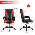 thumbnail image 2 of Patiojoy Office Chair Ergonomic Desks Chair Swivel Computer Chair w/Armrests Red, 2 of 10